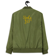 Load image into Gallery viewer, "SK"Premium recycled bomber jacket