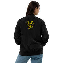 Load image into Gallery viewer, "SK"Premium recycled bomber jacket