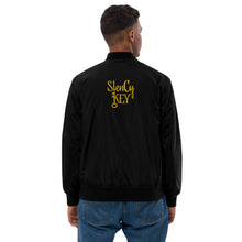 Load image into Gallery viewer, "SK"Premium recycled bomber jacket