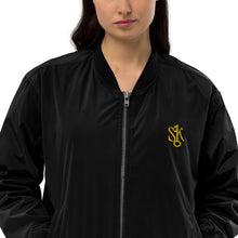 Load image into Gallery viewer, "SK"Premium recycled bomber jacket