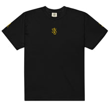 Load image into Gallery viewer, "SK with single KEY on sleeves" Unisex garment-dyed heavyweight t-shirt