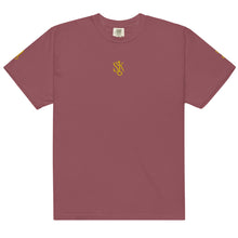 Load image into Gallery viewer, "SK with single KEY on sleeves" Unisex garment-dyed heavyweight t-shirt