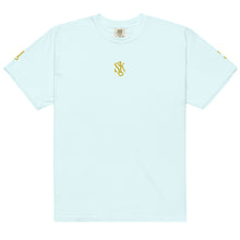 Load image into Gallery viewer, "SK with single KEY on sleeves" Unisex garment-dyed heavyweight t-shirt