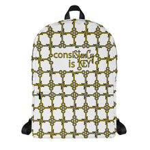 Load image into Gallery viewer, Backpack "consiStenCy is KEY with separated KEY Cluster"