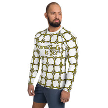 Load image into Gallery viewer, Men's Rash Guard "consiStenCy is KEY with KEY Cluster"