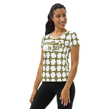 Load image into Gallery viewer, Women's Athletic T-shirt "consiStenCy is KEY with KEY Cluster"