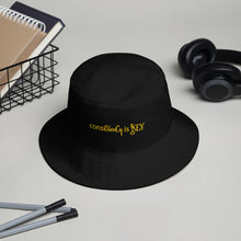 Load image into Gallery viewer, Bucket Hat "consiStenCy is KEY (Embroidered)" (Long ways)