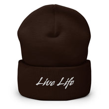 Load image into Gallery viewer, "Live Life" Cuffed Beanie