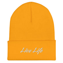 Load image into Gallery viewer, "Live Life" Cuffed Beanie