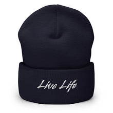 Load image into Gallery viewer, "Live Life" Cuffed Beanie
