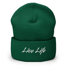 Load image into Gallery viewer, "Live Life" Cuffed Beanie