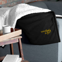 Load image into Gallery viewer, Premium Sherpa Blanket "consiStenCy is KEY (Embroidered)"