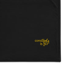 Load image into Gallery viewer, Premium Sherpa Blanket "consiStenCy is KEY (Embroidered)"