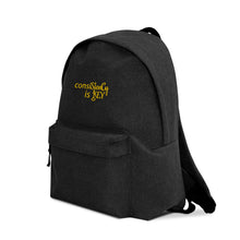 Load image into Gallery viewer, Backpack "conisStenCy is KEY (Embroidered)"