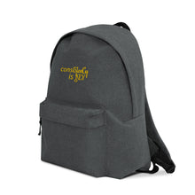 Load image into Gallery viewer, Backpack "conisStenCy is KEY (Embroidered)"