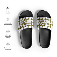 Load image into Gallery viewer, Men’s slides "consiStenCy is KEY"