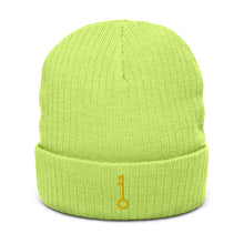 Load image into Gallery viewer, "Single KEY (Embroidered)" Ribbed knit beanie