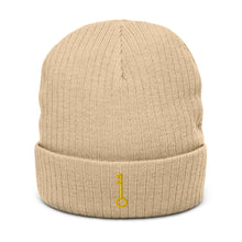 Load image into Gallery viewer, "Single KEY (Embroidered)" Ribbed knit beanie