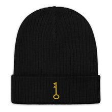 Load image into Gallery viewer, "Single KEY (Embroidered)" Ribbed knit beanie