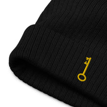 Load image into Gallery viewer, "Single KEY (Embroidered)" Ribbed knit beanie