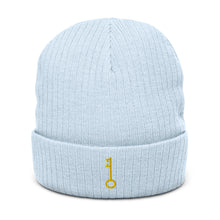 Load image into Gallery viewer, "Single KEY (Embroidered)" Ribbed knit beanie