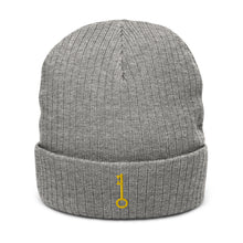 Load image into Gallery viewer, "Single KEY (Embroidered)" Ribbed knit beanie