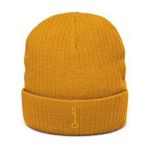 Load image into Gallery viewer, "Single KEY (Embroidered)" Ribbed knit beanie