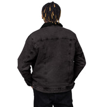 Load image into Gallery viewer, Unisex denim sherpa jacket "StenCy KEY (Embroidered)"