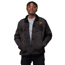 Load image into Gallery viewer, Unisex denim sherpa jacket "StenCy KEY (Embroidered)"