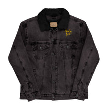 Load image into Gallery viewer, Unisex denim sherpa jacket "StenCy KEY (Embroidered)"