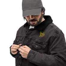 Load image into Gallery viewer, Unisex denim sherpa jacket "StenCy KEY (Embroidered)"