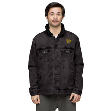 Load image into Gallery viewer, Unisex denim sherpa jacket "StenCy KEY (Embroidered)"