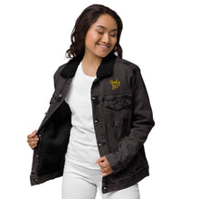 Load image into Gallery viewer, Unisex denim sherpa jacket "StenCy KEY (Embroidered)"