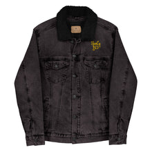 Load image into Gallery viewer, Unisex denim sherpa jacket "StenCy KEY (Embroidered)"
