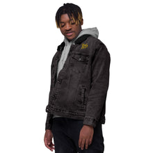 Load image into Gallery viewer, Unisex denim sherpa jacket "StenCy KEY (Embroidered)"