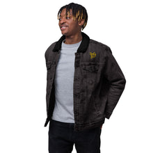 Load image into Gallery viewer, Unisex denim sherpa jacket "StenCy KEY (Embroidered)"