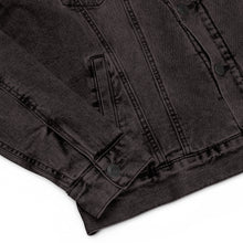 Load image into Gallery viewer, Unisex denim sherpa jacket "StenCy KEY (Embroidered)"