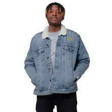 Load image into Gallery viewer, Unisex denim sherpa jacket "StenCy KEY (Embroidered)"