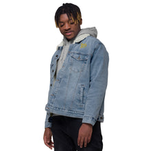 Load image into Gallery viewer, Unisex denim sherpa jacket "StenCy KEY (Embroidered)"
