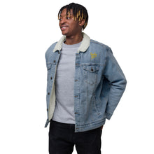 Load image into Gallery viewer, Unisex denim sherpa jacket "StenCy KEY (Embroidered)"