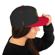 Load image into Gallery viewer, &quot;SK with single key on sides&quot; Snapback Hat
