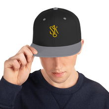 Load image into Gallery viewer, &quot;SK with single key on sides&quot; Snapback Hat
