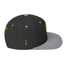 Load image into Gallery viewer, &quot;SK with single key on sides&quot; Snapback Hat
