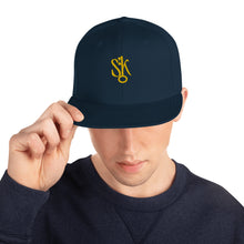 Load image into Gallery viewer, &quot;SK with single key on sides&quot; Snapback Hat
