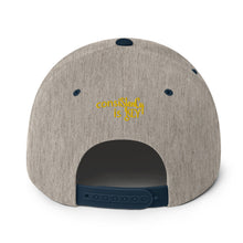 Load image into Gallery viewer, &quot;SK with single key on sides&quot; Snapback Hat
