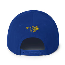 Load image into Gallery viewer, &quot;SK with single key on sides&quot; Snapback Hat
