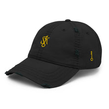 Load image into Gallery viewer, &quot;SK with single key on sides&quot; Distressed Dad Hat
