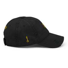 Load image into Gallery viewer, &quot;SK with single key on sides&quot; Distressed Dad Hat
