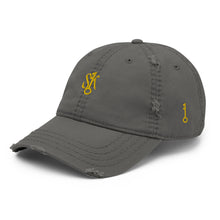 Load image into Gallery viewer, &quot;SK with single key on sides&quot; Distressed Dad Hat
