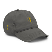 Load image into Gallery viewer, &quot;SK with single key on sides&quot; Distressed Dad Hat
